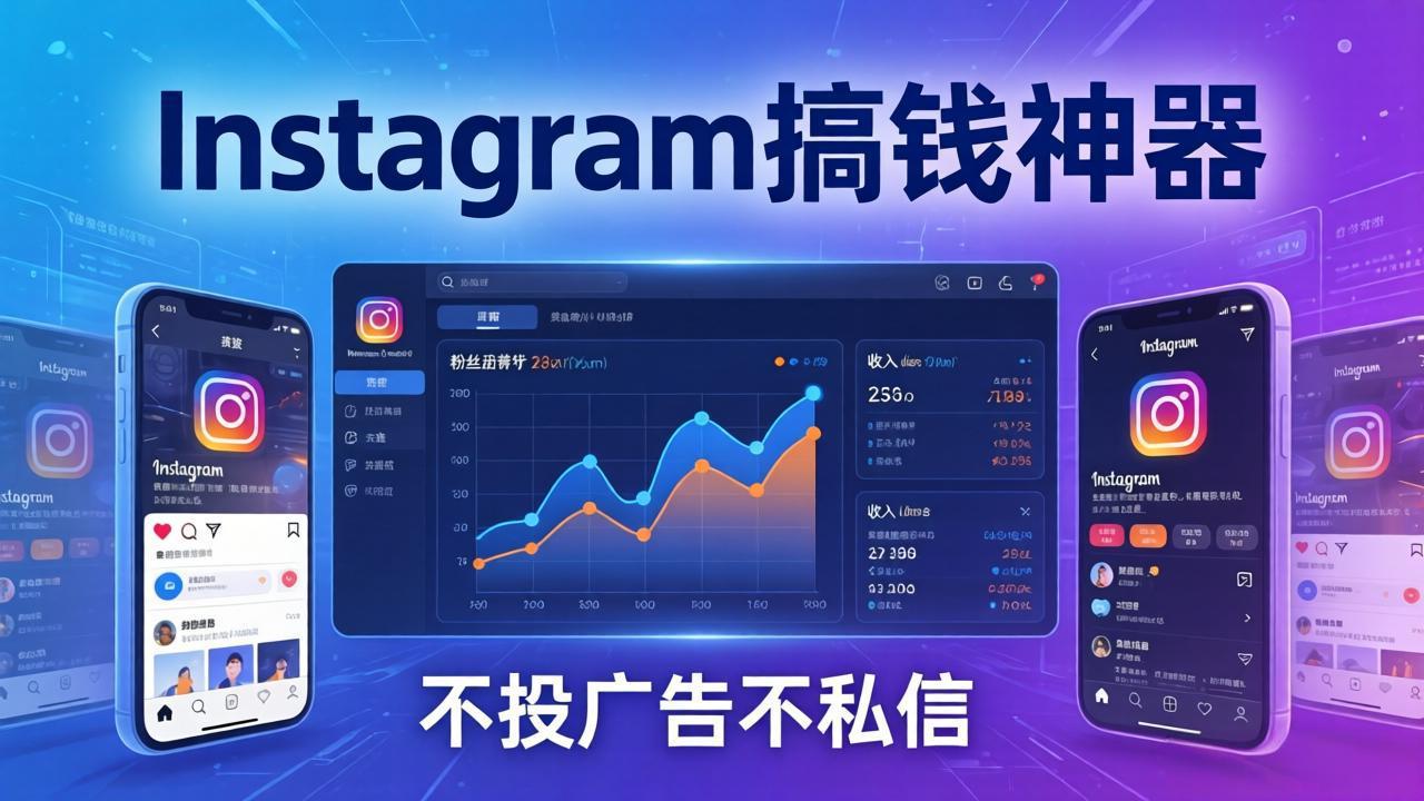 Instagram搞钱神器：月涨6万粉+月入5万刀，不投广告不私信，靠算法+低价产品-源创文化-轻创终点站